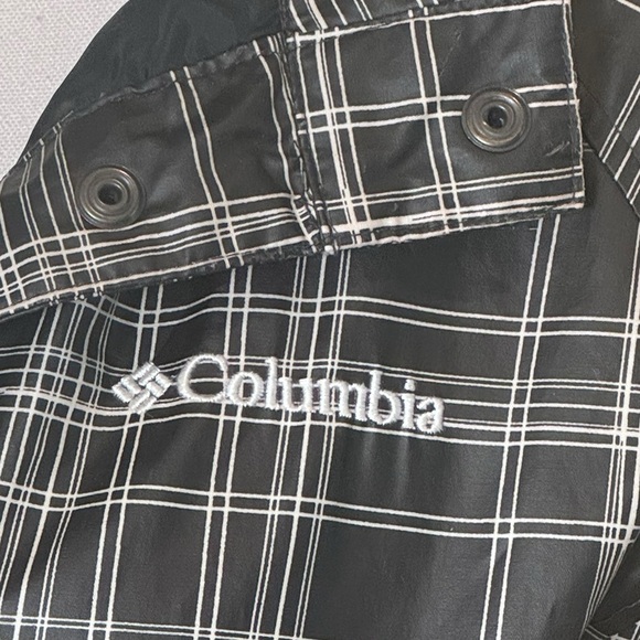 Columbia Windowpane Plaid Trench Hooded Rain Jacket- S - Picture 9 of 17